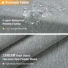 K-água cortina de chuveiro elegante engrossar cinza imitação de linho cortinas de poliéster à prova d'água para banheiro com ganchos japonês 220cm 240108