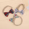 Hair Accessories 4/5/6Pcs/Set Solid Color Kids Headband Elastic Bands For Baby Cute Ribbon Bowknot Infant Girls Headwear