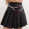 Belts Halloween Sexy Chest/ Waist Chain For Woman Nightclub Blood Drop Tassels Decors Dance Body Accessories