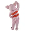 Costume de mascotte de cochon mignon, robe de soirée fantaisie d'halloween, tenue de personnage de dessin animé, costume de carnaval, taille adulte, tenue d'extérieur d'anniversaire