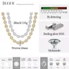 Gold Plented 925 Sterling Silver Baguette VVS Moissanite Diamond Iced Out Out Cuban Link Chain Bar Netlace Pendant Necklace