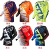 Men's T-shirts Foxx Speed Descent Cycling Suit Mountain Bike Long Sleeved Top Men's Summer Off Road Motorcycle Racing Suit