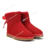 bottes de designer ugh pantoufles d'australie tasman tazz femmes plate-forme bottines d'hiver botte de neige classique cheville arc court mini fourrure noir marron rose bottes chaudes