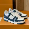 Virgil Designer Trainer Casual Chaussures Denim Calfskin Lovers Cuir Sneaker Abloh Blanc Vert Rouge Bleu Lettre Superpositions Plate-forme Faible Hommes Femmes Baskets Plates X19