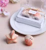 Cute 2pcsset Seashell Beach Theme Salt and Pepper Shaker For Baby Shower Wedding Favor Gift1475389