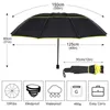 Super duże 130 cm Parasol najwyższej jakości mężczyźni deszcz Kobiet Windproof Paraguas Męs