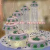Porte-gâteaux d'anniversaire en cristal, 6 pièces, support à gâteaux, centre de table pour mariage, anniversaire, Banquet, affichage de gâteaux, décoration de mariage, 197d