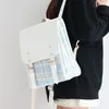 Schultaschen, japanische College-Studenten-Schultasche, PU-Vintage-Laptop-Pendler-Mode-Rucksack für Frauen, einheitliche Mini-Rucksäcke, Reise-Handtaschen