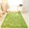 Fluffy Soft Green Living Room Carpet Large Furry Area Rugs Kids Mat Children Shaggy Bedroom Rug for Nursery 240109