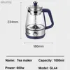 Electric Kettles 110V 220V Tea Maker Black Tea Pu'er Glass Steaping Teapot Automatisk termisk isolering Ång kokande tekanna Health Pot 1000 ml YQ240109