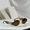 2264 Owalne okulary przeciwsłoneczne złote metalowe złoto lustro soczewki kobiety letnie sunnies gafas de sol projektanci okulary przeciwsłoneczne Occhialia da sole uv400 okulary