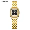 Womens Watch Watches عالي الجودة Limited Limited Edition Small Square Watch Watch With Diamond Watch Wathproof Cartz-Battery Watch