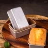 Moldes de cozimento Pão Pan Retângulo Torrada Pão Molde Bolo Aço Carbono Pastelaria Bakeware DIY Antiaderente Suprimentos