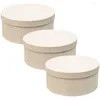 Take Out Containers 3Pcs Compact Cake Packing Box Party Dessert Wrapping Cookies Candy Supply