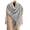 New Woven Scarf Women's Winter Solid Color Small Fragrance Wind Korean Edition Fashion Cashmere Thickened Warm Double Sided Shawl