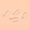 Stud Earrings 5pair 925 Sterling Silver Jewelry Accessories Pearl Tray Ear Hook Semi-finished Handmade DIY