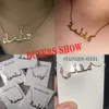 Lemegeton Personalisierte arabische Namenskette für Frauen, personalisierte arabische Anhänger aus Edelstahl, Schmuck, individuelle Halsketten, Geschenk 240109