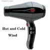 Sèche-cheveux Sèche-cheveux professionnel compact 2000 W Souffleur avec concentrateur 2 vitesses 3 réglages de chaleur Bouton d'arrêt froid Léger Vents forts Q240109