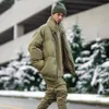 Mens Jackets Womens Puff Hooded Designer Parkas Zipper Pocket Coat Warm Drawstring Sweatshirts Couples Coats Letter Winter Outwear Tracksuit