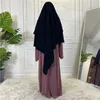 Vêtements ethniques Femmes Musulman Hijab Mode Écharpe à trois couches Châle Prière Foulard Moyen-Orient Arabie Saoudite Islam Ramadan Abaya Coiffe