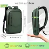 Heroic Knight Slim Business ryggsäck Men USB Port Multifunktion Travel Waterproof 14 156Laptop Bag For Work College 240108