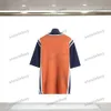 Xinxinbuy 2024 Men Designer Tee T Shirt Flame Embroidery Basketball Kinitt