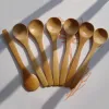 Cozinha Colher de Bambu Eco Utensílio de Cozinha Colher de Sopa Crianças Leite Chá Café Mini Colheres Sopa Bolo Sobremesa Colher de Chá BH2291 TQQ LL