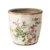 Jardinières Pots Français Rétro Vintage Rose Rose Pots De Fleurs En Céramique Fleurs Horticoles Plantes Vertes Décorations Hydroponiques YQ240109