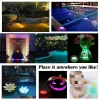 RGB Submersible LED -lampor Batteri som drivs under vattnet Spot -lampor med avlägsen utomhusvas Bowl Pond Garden Party Decoration D2.0 LL