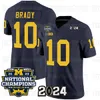 Michigan Wolverines 2024 Nationale kampioenen NCAA College Football Jersey J.J. McCarthy Blake Corum 1 Roman Wilson Michael Barrett Jayden Denegal Davis Warren Morris