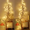 1 unidade 96 luzes de árvore brancas quentes LED, luzes de videira de árvore de férias DIY alimentadas por USB, iluminação de parede interna, decoração de sala de estar de quarto, luzes de corda de decoração de Natal