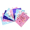 Confezione regalo 10 pezzi Sacchetti stampati colorati Matrimonio Compleanno Festa Bomboniera Custodia per bottino per bambini Baby Shower