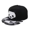 2018 Cartoon Panda Justerbar baseballmössor Snapback Casquette Hats för ungdomsmän Kvinnor Dana Cap Hip Hop Sun Bone Hat242m