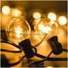 Christmas Decorations Patio Lights G40 Globe Party String Light Warm White 25Clear Vintage Bbs 25Ft Decorative Outdoor Backyard Garl Dhnmy