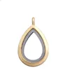 Pendentif Colliers 10pcs Teardrop Verre Vivant Flottant Médaillon Charmes Bijoux Fabrication Médaillon Pour Po Relicario Vintage Collier Artisanat