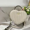 Classic Old Flower Love Box Designer Bag des femmes, Bag Met Coeur Stripe Crossbody Sac 8 Couleurs