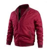 Giacche da corsa giacca da ciclismo in cotone lavaggio uomo 2024 primavera autunno cappotti moda outdoor colletto alla coreana Casual classico sottile