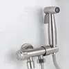 Badrumsvaskar kranar 304 rostfritt stål triangulärt ventil toalettvattenavskiljare ett inlopp två uttag trevägs tvättmaskin kran