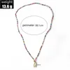 Colares Pingente Boho Vintage Cor Misturada Arroz Bead Long Chain Shell Colar Para Mulheres Moda Feminina Pastoral Estilo Étnico Jóias Presente