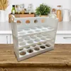 Pudełko z organizowaniem jaj do przechowywania kuchennego sortowanie gospodarstwa domowego obrotowe gadżety specjalne do szkiesek do lodówki do lodówki