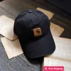 Designer Ball Caps Workwear Trendy Brand Soft Top Washed Baseball Hat Leather Label Duck Tongue Hat Men's and Women's Summer I1ql