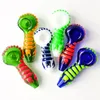 4 polegadas brilhando nos tubos de fumantes escuros Scorpion Hand Pipes Luminous pode colocar o logotipo do cliente por UPS DHL