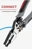 DELIXI Multi-function Diagonal Pliers Pointed-nose Pliers Special Electrician Wire Drawing And Cutting Pliers Hardware Tools 240108