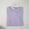 Mulheres Lu-088 Camisetas de Yoga Camiseta Feminina de Alta Elástica Respirável Top de Corrida Secagem Rápida Sem Costura Manga Curta Esporte-Ciclismo Ginásio Desgaste lu bom