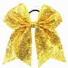 Haaraccessoires Kinderen Paillettenboog Hoofddeksel Cirkeltouw Podium Cheerleading Leren band