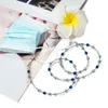 Fashion eyewear Crystal Acrylic beads string chain Eyewear Mask bracelet holder String chain Neck 240108