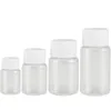 100Pcs Refillable Plastic PET Seal Bottles 15ml 20ml 30ml 50ml Clear Vials Reagent store Container Plastic Screw cap 100pcs 2010125950115