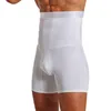 Män bantning kropp shaper midje tränare hög midja shaper kontroll trosor komprimering underkläder buk magen shaper shorts 240109