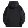 10XL 12XL Большие размеры Ветровка Мужская непромокаемая куртка Сплошной цвет Черные пальто Мужская большая уличная верхняя одежда 240108