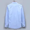 S - 6XL camisa de casamento masculina smoking camisa de vestido francês abotoaduras formal camisa de manga longa masculina slim fit camisa de punhos franceses 240109
